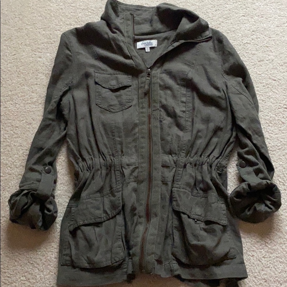 Charlotte Russe Army Green Jacket